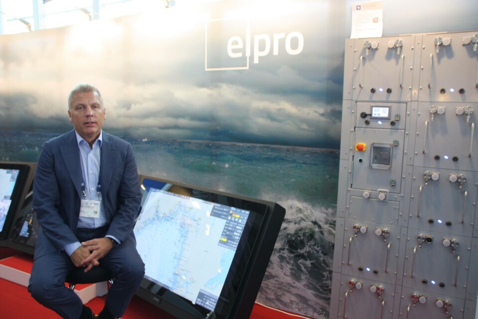 - Vi satser strategisk på en elektrisk fremtid til sjøs, sier admninistrerende direktør Pål Rune Johansen i Elpro. Foto: Sigbjørn Larsen. - Vi satser strategisk på en elektrisk fremtid til sjøs, sier admninistrerende direktør Pål Rune Johansen i Elpro. Foto: Sigbjørn Larsen.