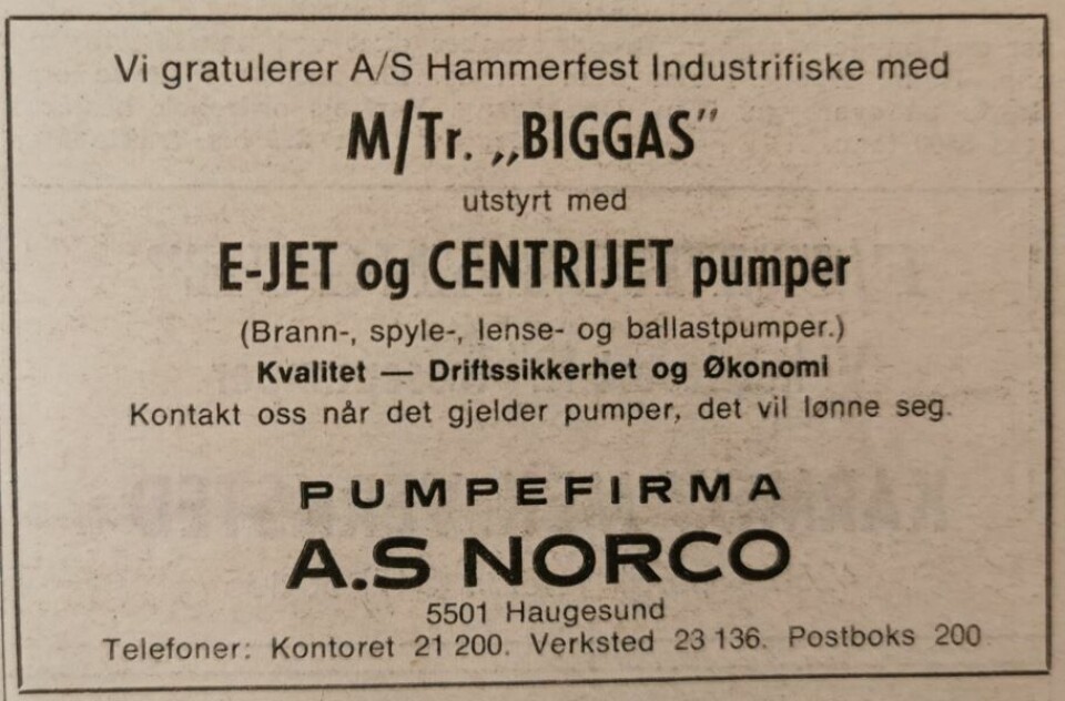 Den syvende hekktråler til Findus v/Hammerfest Industrifiske