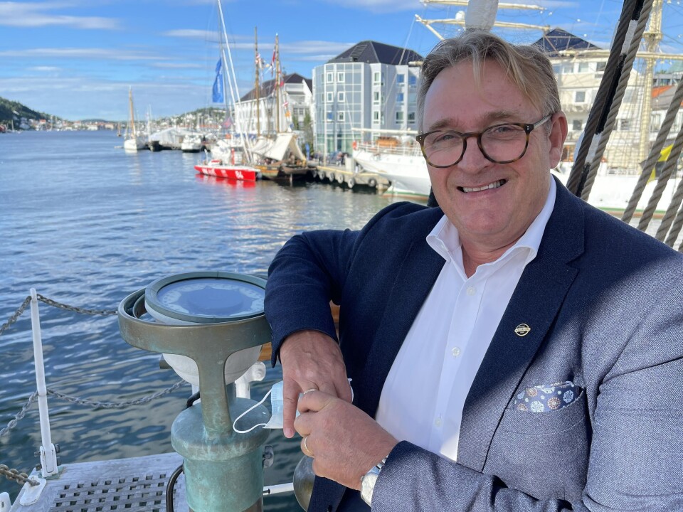 Administrerende direktør i NSOF, Sjøkaptein Hans Sande.