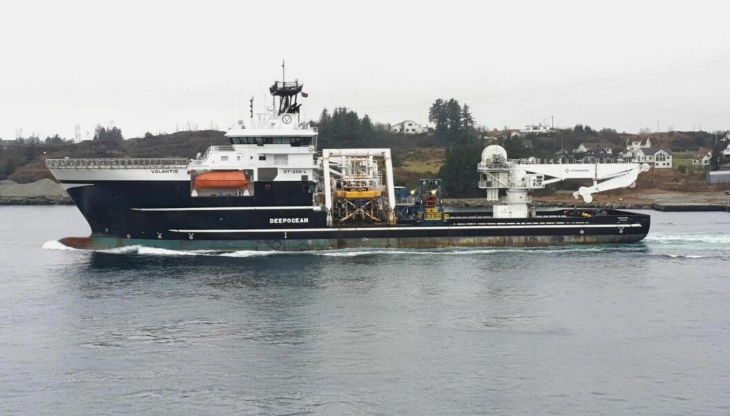 «Volantis» er et subsea konstruksjonsfartøy som er utstyrt med dynamisk posisjoneringssystem og en 150 tonns hivkompensert kran.