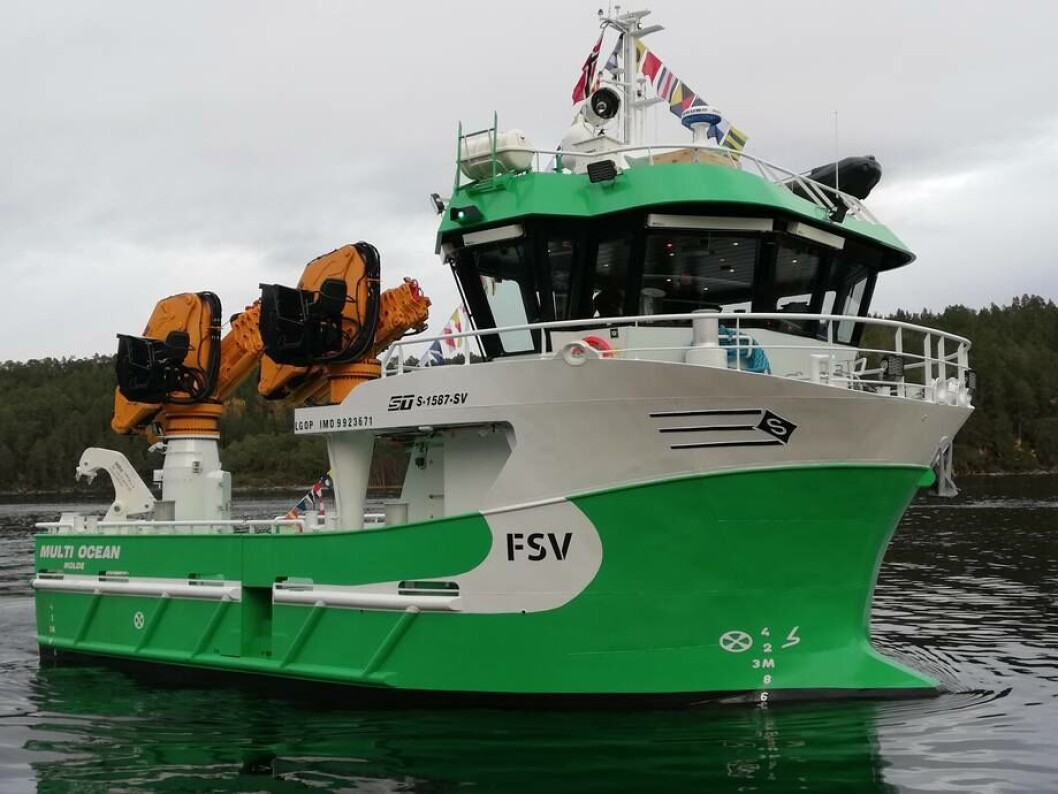 «Multi Ocean» er den andre i en serie på fem som Sletta Verft skal levere til FSV. Foto: Sletta Verft. «Multi Ocean» er den andre i en serie på fem som Sletta Verft skal levere til FSV. Foto: Sletta Verft.
