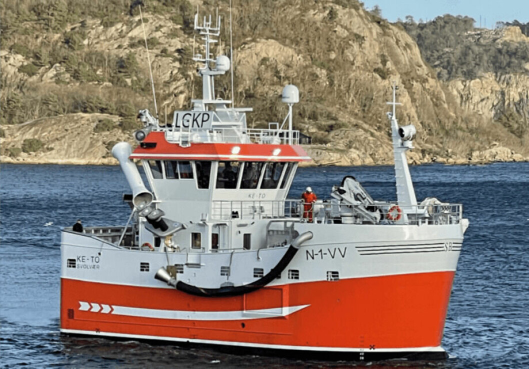 «Ke-To» er den nye fiskebåten til rederiet Joker Fisk i Vestvågøy. Foto: GOT Skogsøy