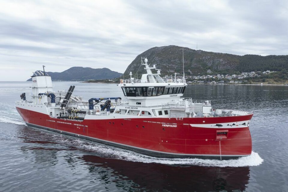 Brønnbåten «Færøysund» er levert av Aas Mek. til Færøy AS. Foto: Aas Mek.