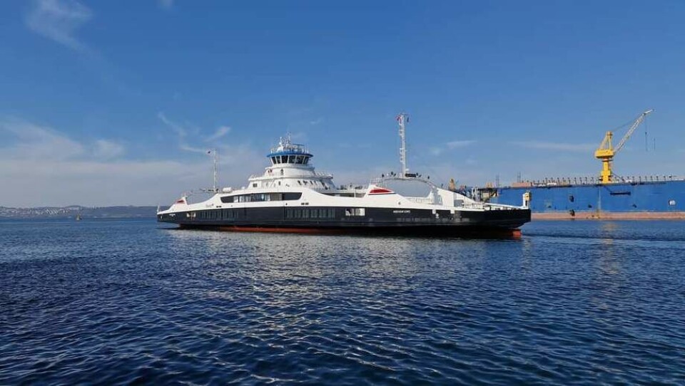 MF «Rødvenfjord» er den sjuende ferjen Tersan har levert til Fjord1.