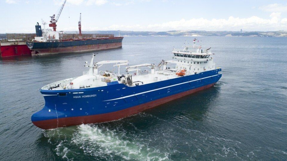 Sefine Shipyard har overlevert den sjette av seks brønnbåter i samme serie til Dess Aquaculture. Foto: Sefine Shipyard