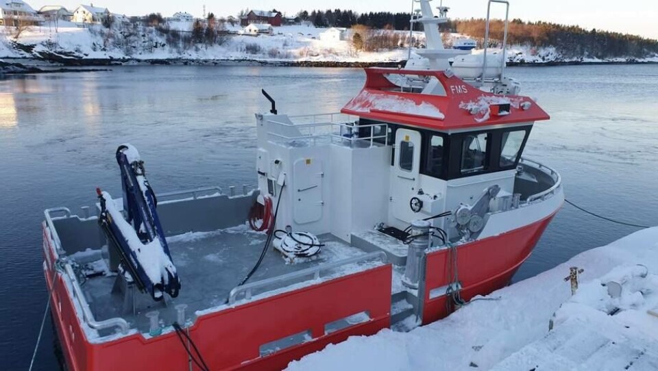 Den andre elektriske arbeidsbåten er levert til Nova Sea fra Folla Maritime. Foto: Folla Maritime