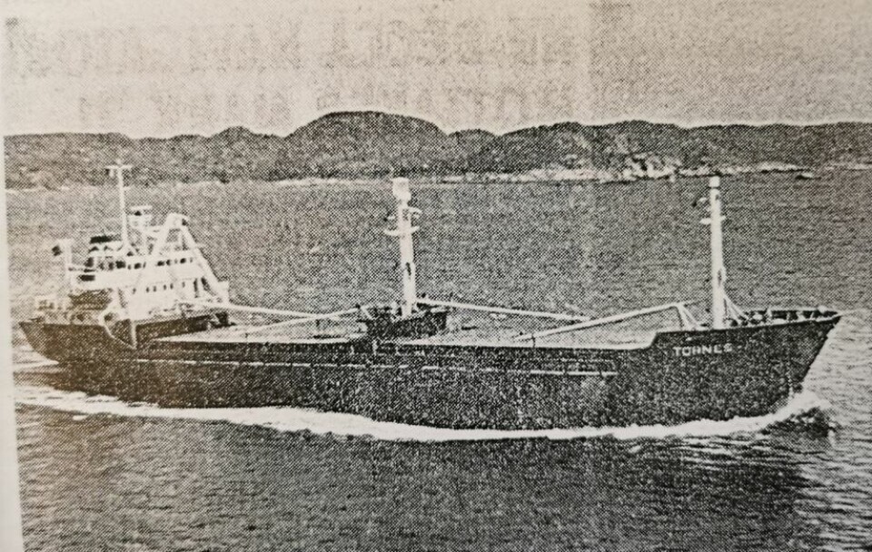 M/S «Tornes». Faksimile fra Skipsrevyen nr 1/1971.