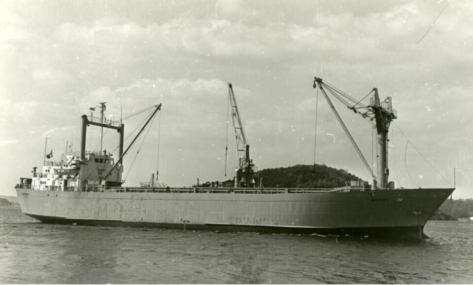 MS «Berby» var i aktiv tjeneste i ganske nøyaktig 40 år. Foto: Sjøhistorie/Arne Gundersen