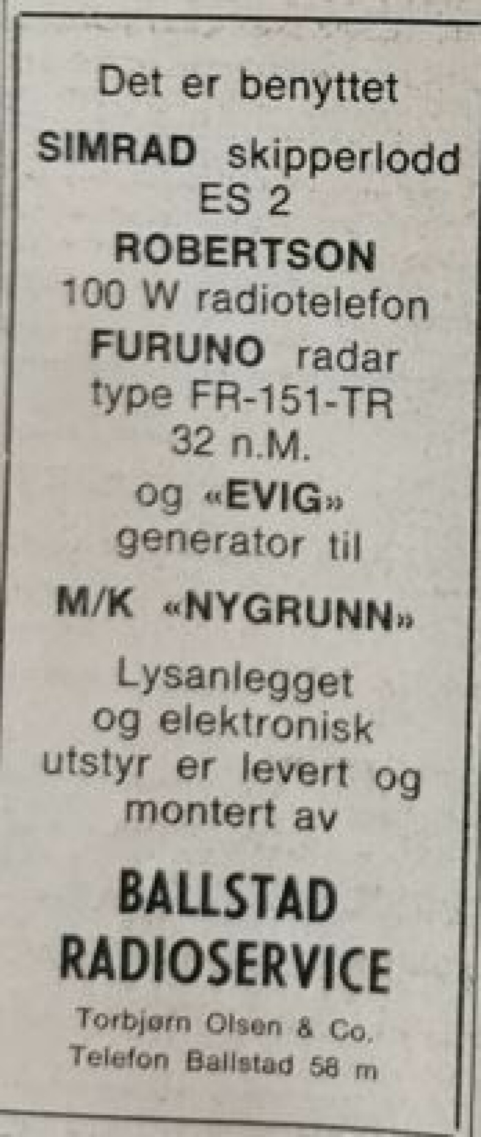 M/K «Nygrunn»