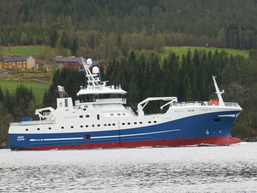 H.P Holmeset sin nye «Geir» er levert fra Vaagland Båtbyggeri. Foto: Håvard Røsvik/Vaagland Båtbyggeri H.P Holmeset sin nye «Geir» er levert fra Vaagland Båtbyggeri. Foto: Håvard Røsvik/Vaagland Båtbyggeri