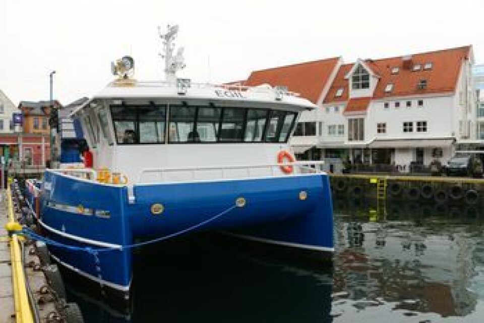 Røkterbåten “Egil” ble overlevert ved bryggen i Bergen rett før påske. Foto: Andrea Bærland