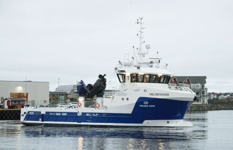 24-metringen er årets andre leveranse fra Moen Marin AS til Steigen-selskapet Folden Akva AS. Foto: Moen Marin