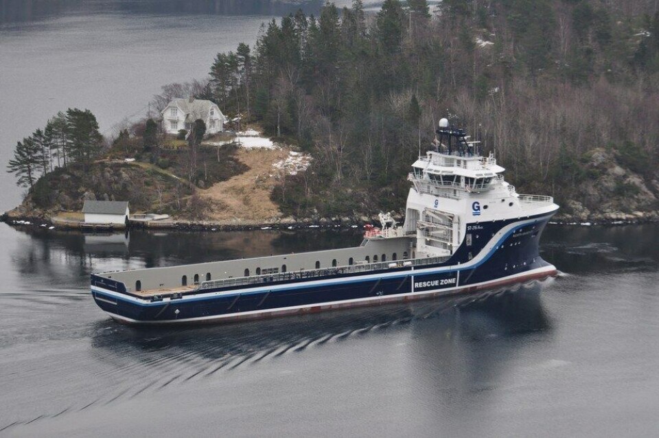 Oppmalt i rederiets typiske farger er «North Barents» lett identifiserbar.