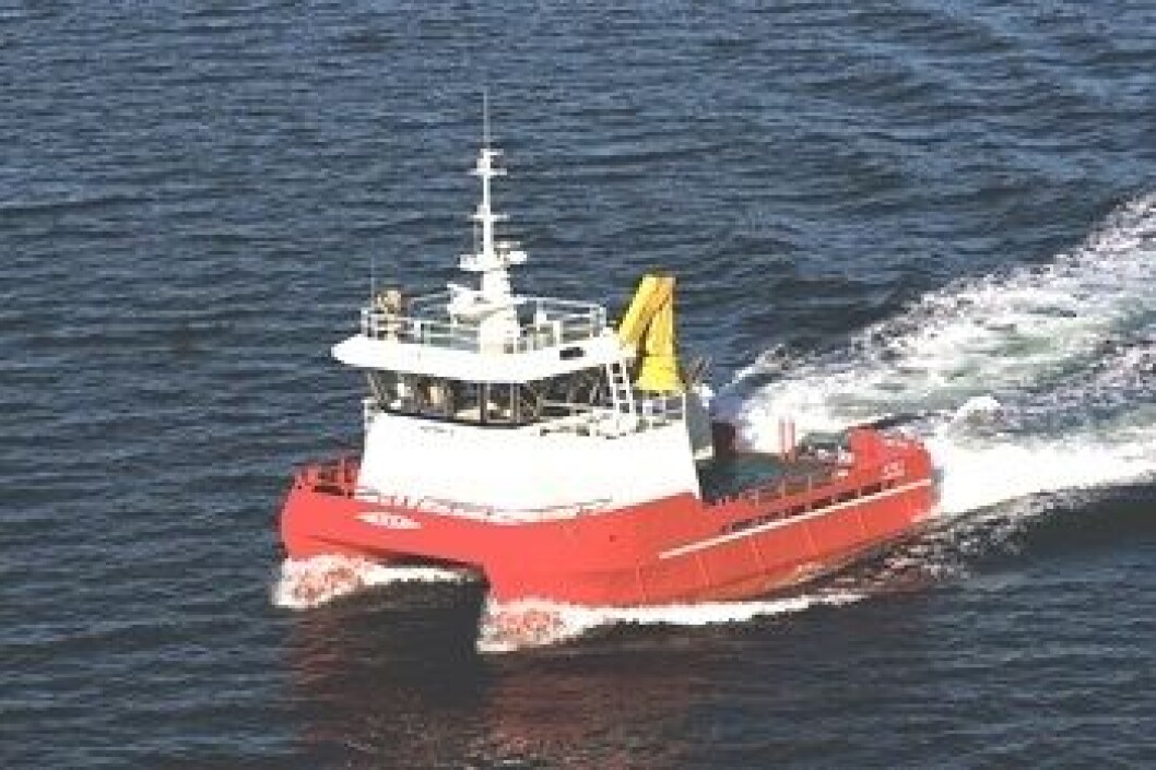 M/S «ASTRID S» - arbeidskatamaran fra Risnes Marine Partner M/S «ASTRID S» - arbeidskatamaran fra Risnes Marine Partner