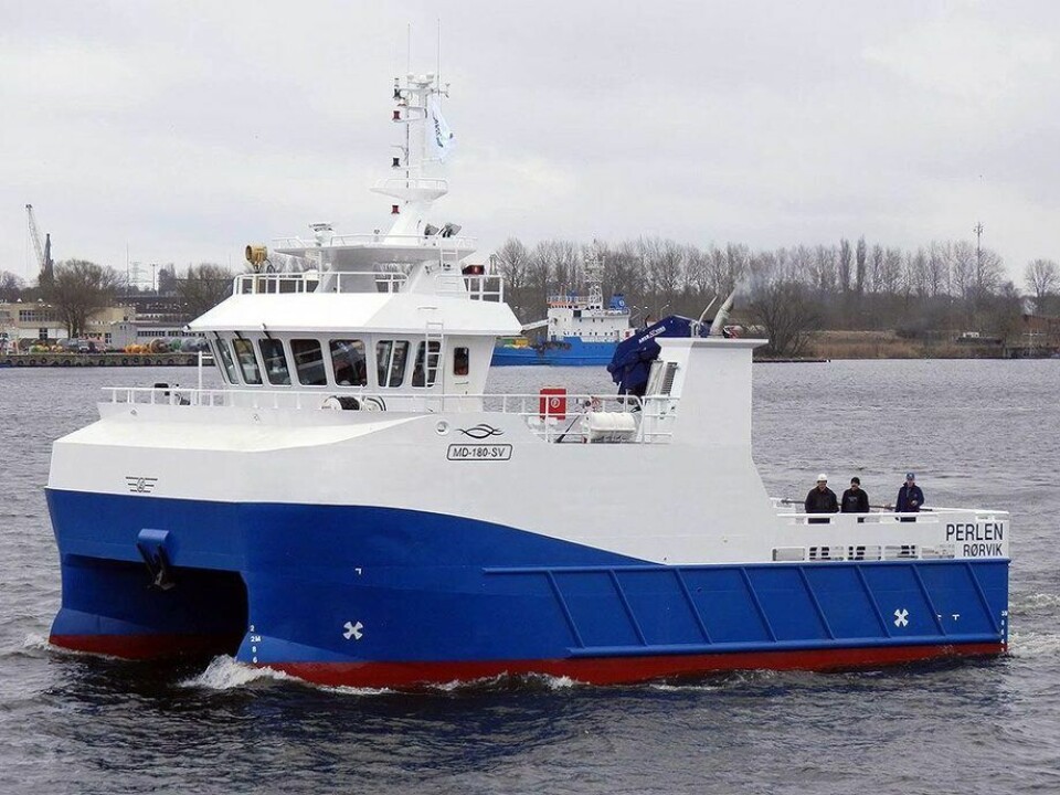 “Perlen” på prøvetur i Swinoujscie. Foto: Poltramp Yard SA.