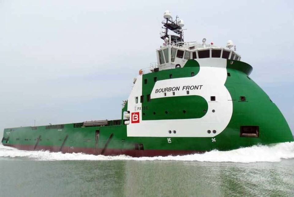I mangel av bilde av M/S “Bourbon Clear” benytter vi søsterskipet “Bourbon Front” som illustrasjon.