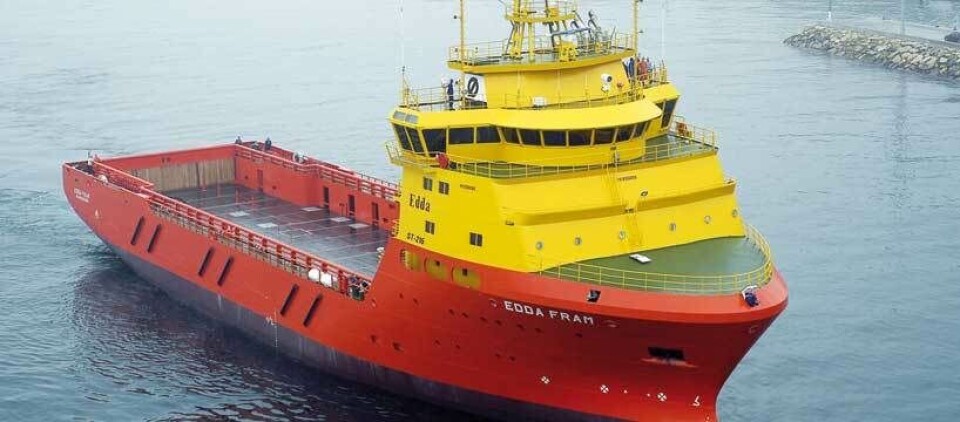 Av mangel på bilde av M/S “Edda Frende” må vi dessverre benytte søsterskipet “Edda Fram” – dog med den forskjell at bl.a. fremdriftsmaskineriet er forskjellig.