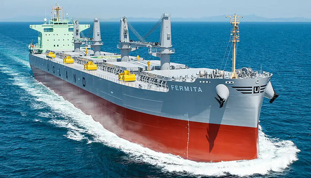 Ultramax-fartøyet «Fermita» er det nyeste skipet i Uglands flåte