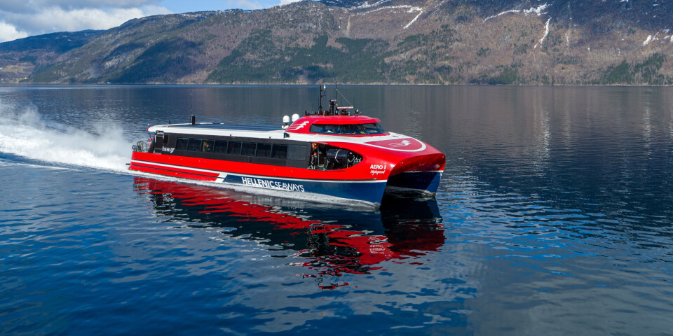 «Aero 1 Highspeed» er bygget ved Brødrene Aa for Attica Holding S.A i Hellas