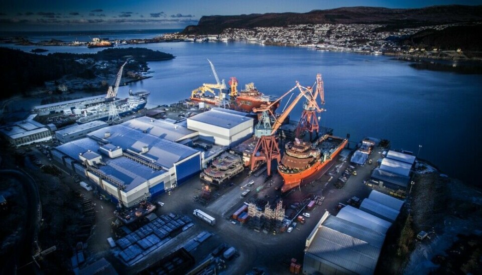 Kleven Verft i Ulsteinvik. Kleven Verft i Ulsteinvik.
