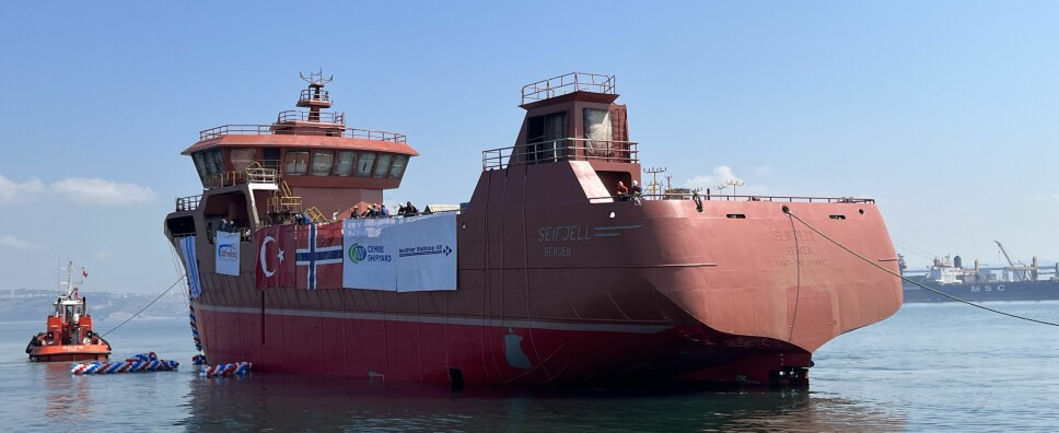 Onsdag 6.juli ble brønnbåten «Seifjell» sjøsatt ved verftet Cemre Marin Endustri i Tyrkia.