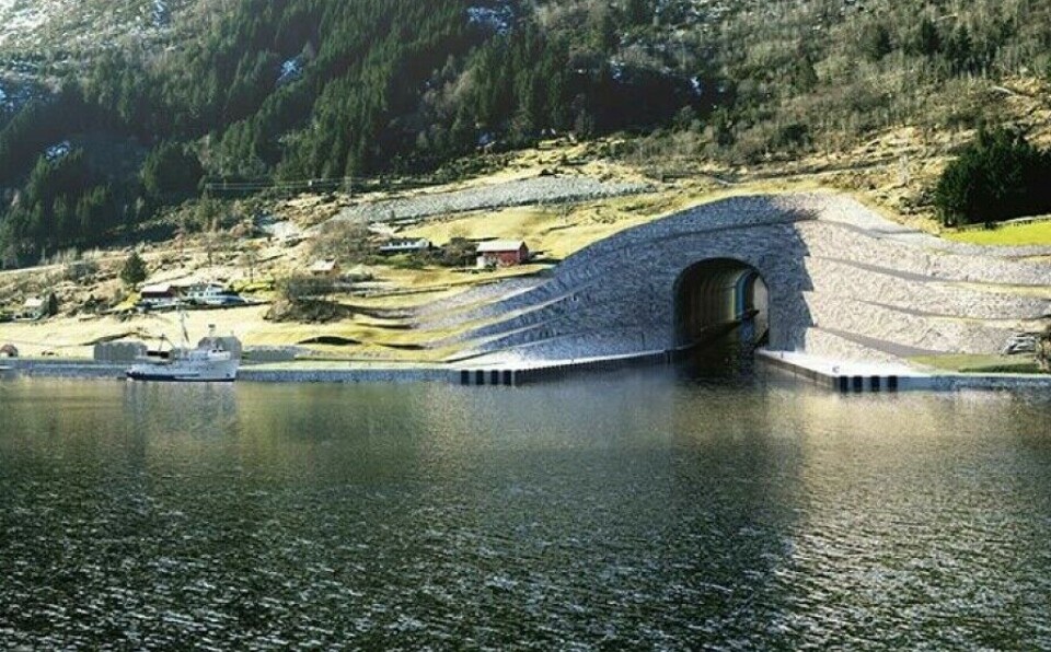 Setter Stad Skipstunnel på pause