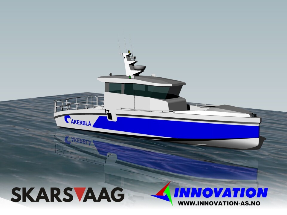 Kontraktsinngåelsen er betydningsfull for Skarsvåg Boats som vil komme til å bygge to tilsvarende båter parallelt. Illustrasjon: Skarsvaag Boats