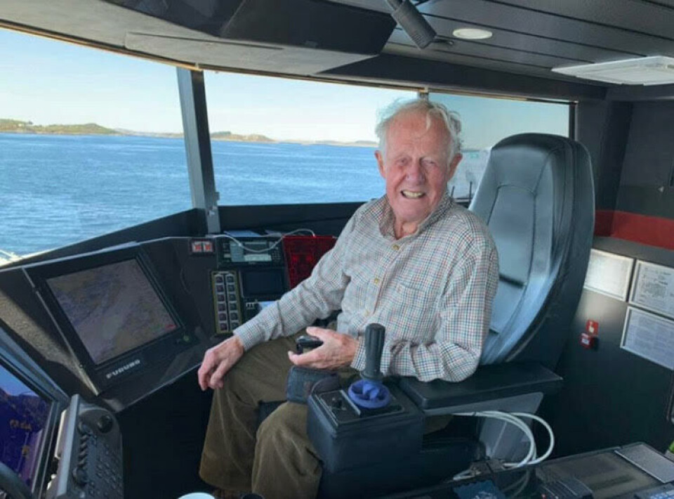 Det endte godt for akterutseilte John (85) takket være en snarrådig bussjåfør og hurtigbåten til Kristiansund. Foto: Arve Svenning.