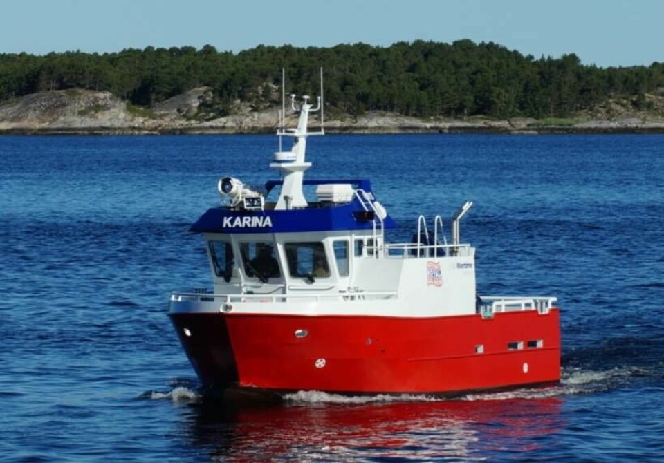 'Karina er av typen Follawork 35. Foto: Folla Maritime Service
