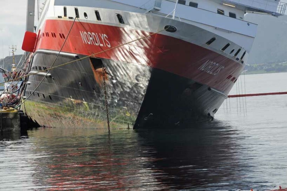 M/S Nordlys ved kai i Ålesund.