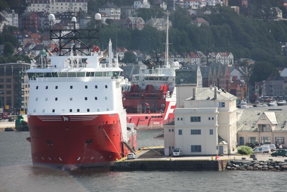 'Siem Topaz' i Bergen havn. Arkivfoto Asle Strønen