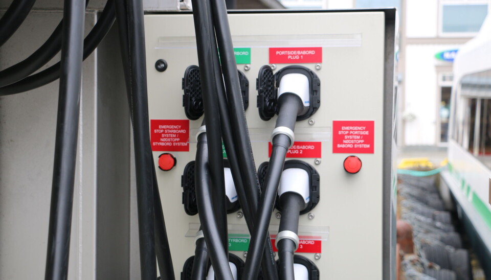 he charging-system on “Medstraum” is supplied by Wärtsilä. he charging-system on “Medstraum” is supplied by Wärtsilä.