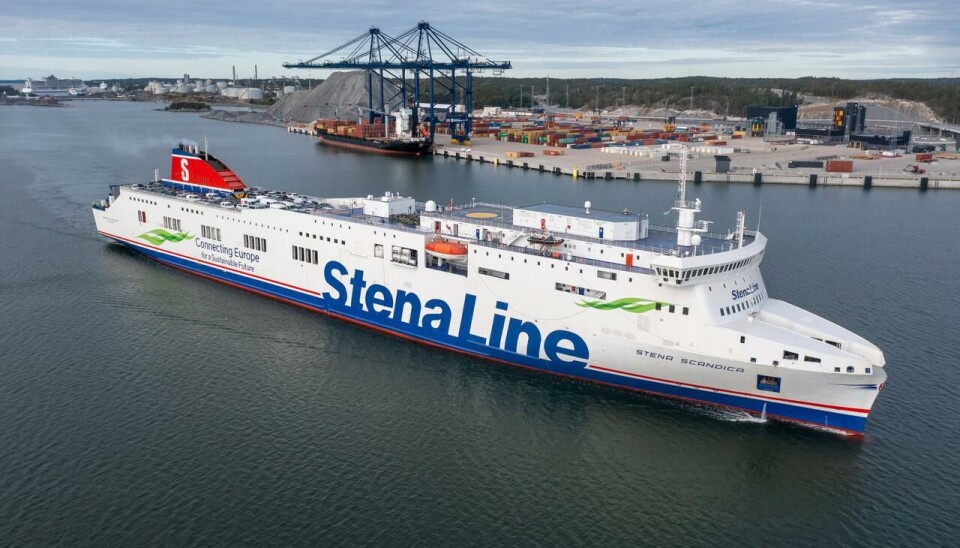 Det oppstod brann om bord på «Stena Scandica» mandag