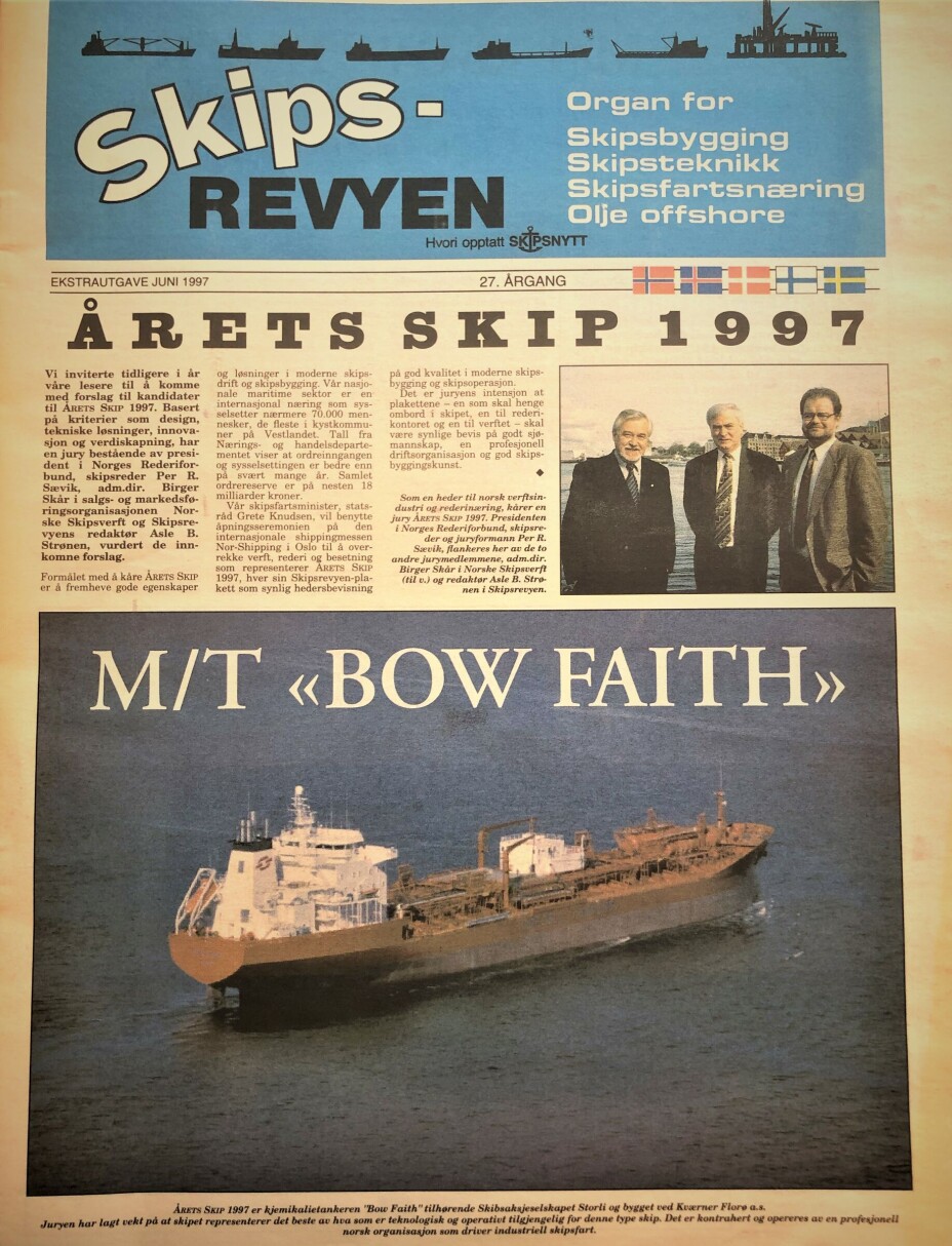 Faksimilie fra spesialutgaven i 1997