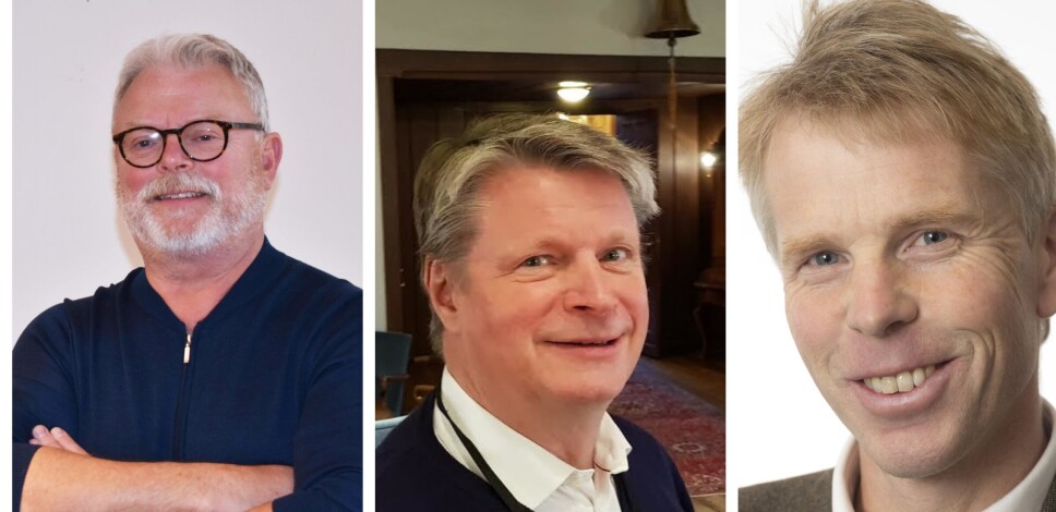 Fra venstre: Gustav Erik Blaalid, Lars Gørvell-Dahll og Sverre Steen