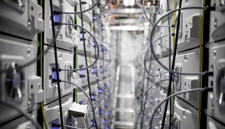 Fra batterirommet om bord