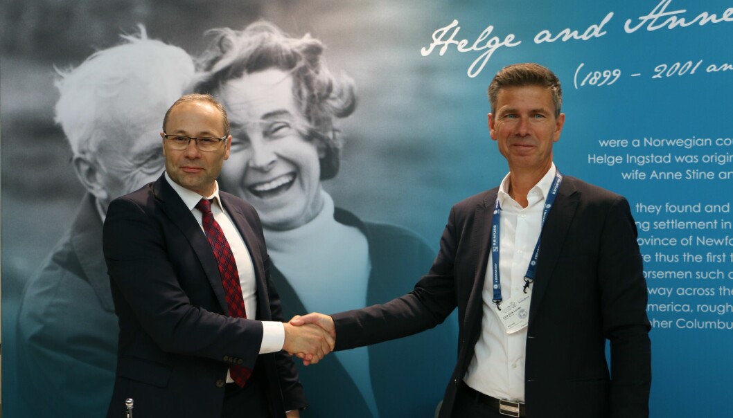 Andrzej Madejski - Styreformann Polferries og Lars Erik Lunøe - CEO Telenor Maritime