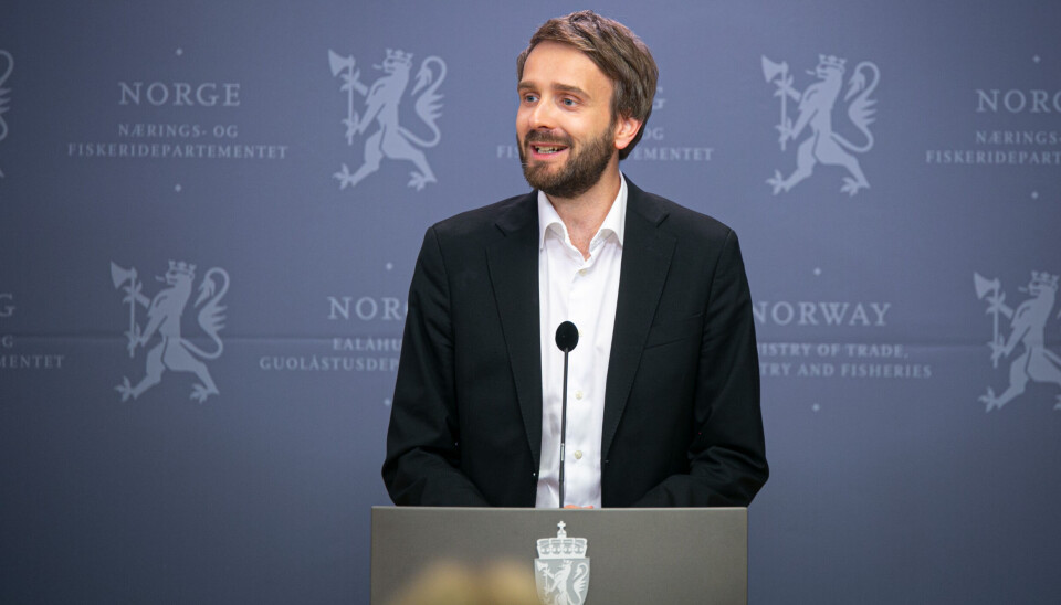 Næringsminister Jan Christian Vestre. Næringsminister Jan Christian Vestre.