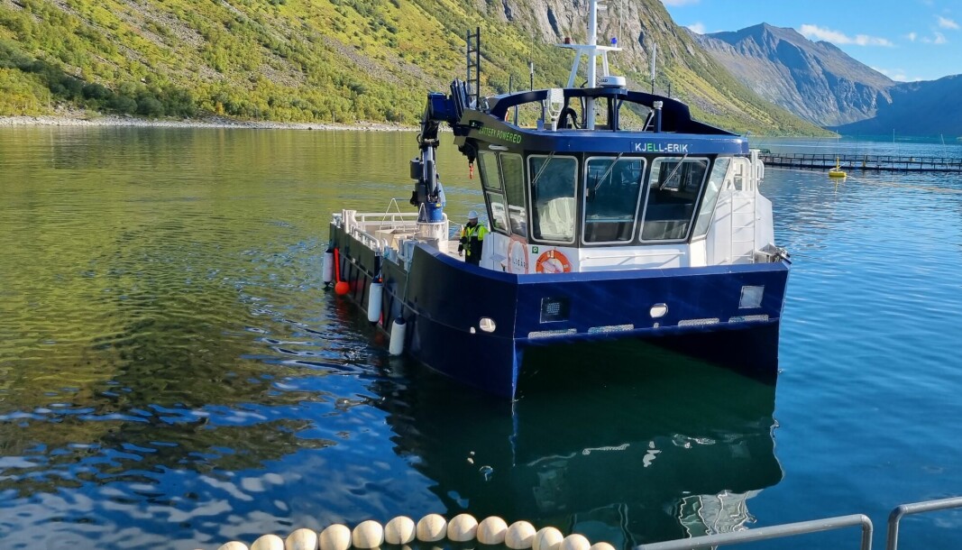 MS «Kjell Erik» er bygget ved Grovfjord Mek. Verksted for Wilsgård Fiskeoppdrett
