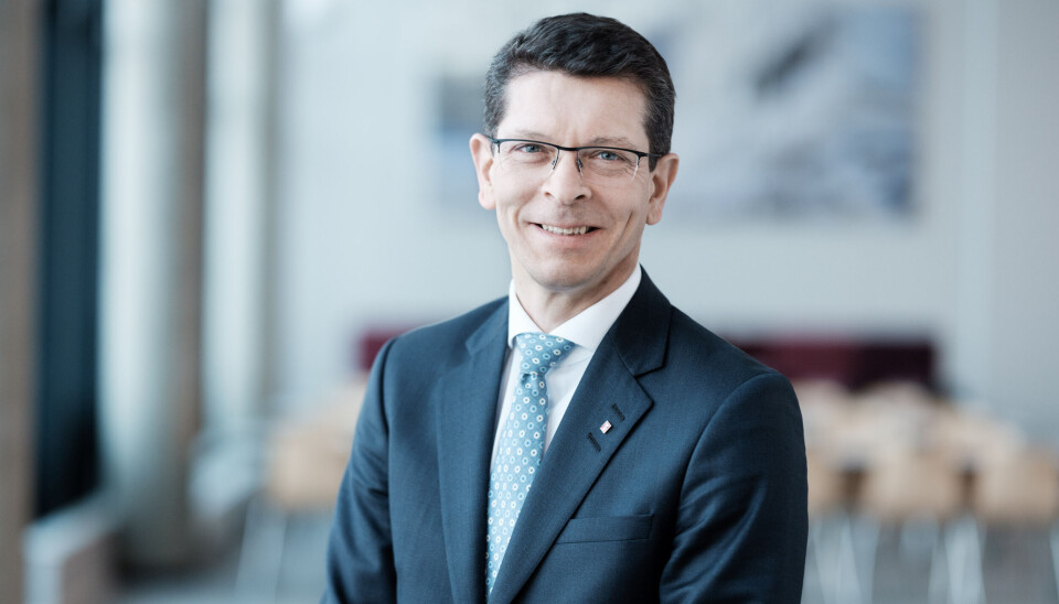 Konsernsjef og administrerende direktør i Kongsberg, Geir Håøy, kan smile hele veien til banken