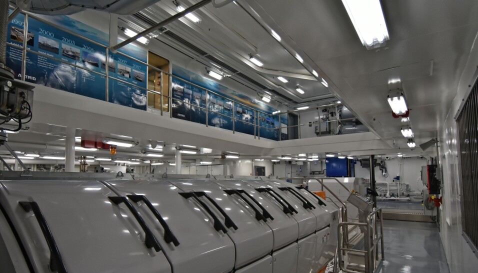 I maskinrommet er det hovedmotor fra Wärtsilä