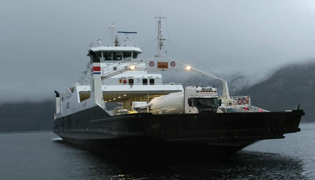 MF Lote er eigd av Fjord1. Havyard Leirvik har no elektrifisert ferja.