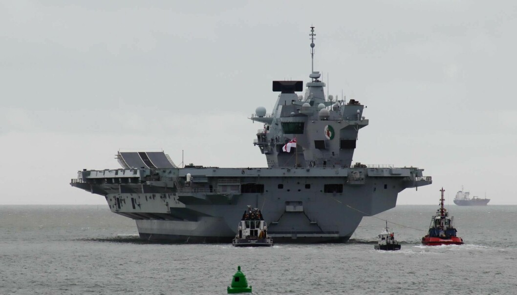 HMS «Queen Elizabeth» er på besøk i Noreg for første gong.