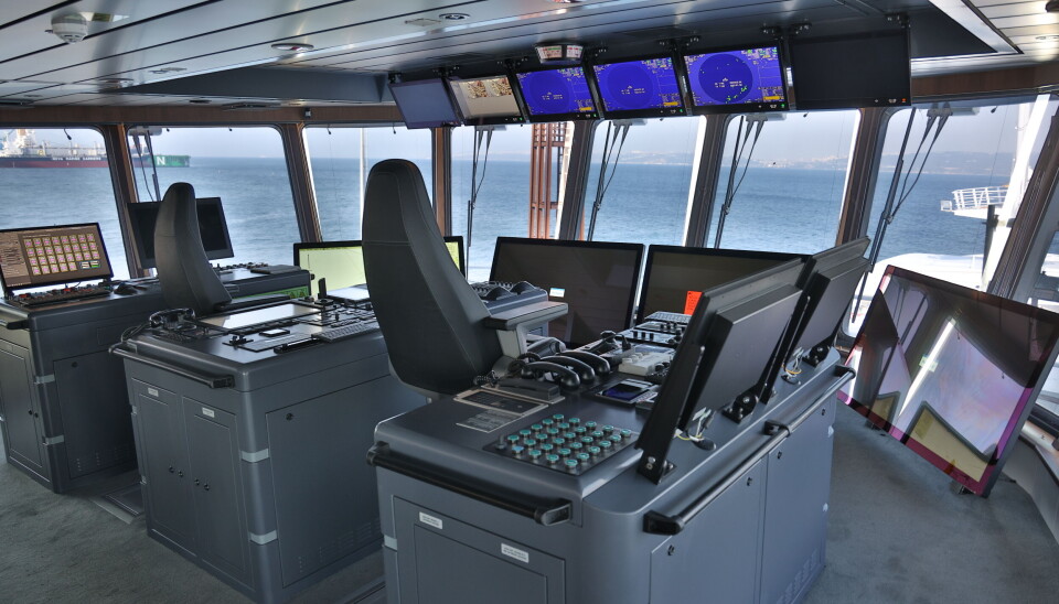 Fra broen om bord på det nye fartøyet. Foto: Cemre Shipyard