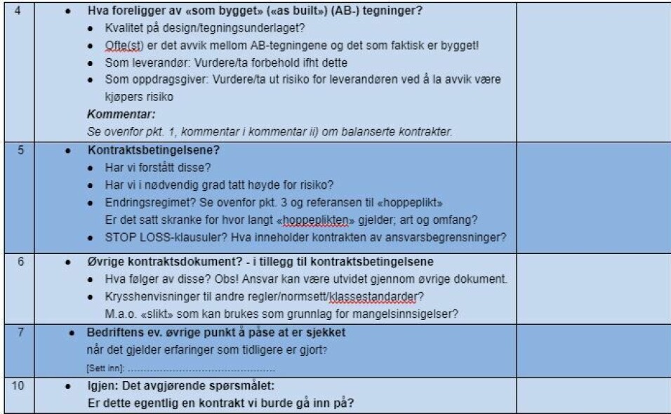 Forebyggende kontraktsoppfølging - Ombygging