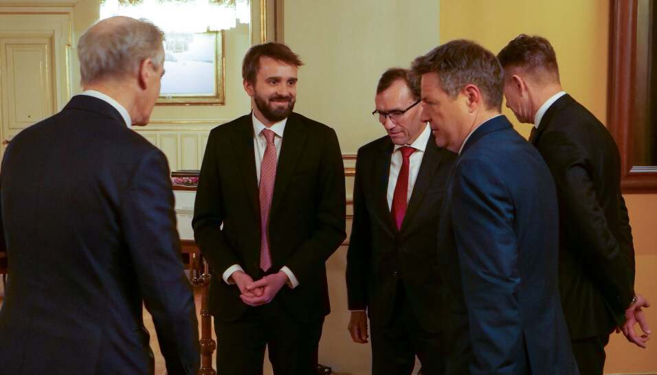Statsminister Jonas Gahr Støre, næringsminister Jan Christian Vestre, klima- og miljøminister Espen Barth Eide og olje- og energiminister Terje Aasland møtte torsdag Tysklands visekansler Robert Habeck Statsminister Jonas Gahr Støre, næringsminister Jan Christian Vestre, klima- og miljøminister Espen Barth Eide og olje- og energiminister Terje Aasland møtte torsdag Tysklands visekansler Robert Habeck