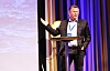 Bildet viser Ronny Vågsholm, driftsdirektør ved Lerøy Havfisk, under Ombordfryst-konferansen i Ålesund.
