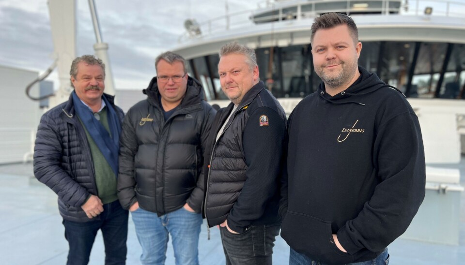 Paul Harald Leinebø, Åge Uran, Øyvind Uran og Christer Remø Leinebø frå Leinebris AS.