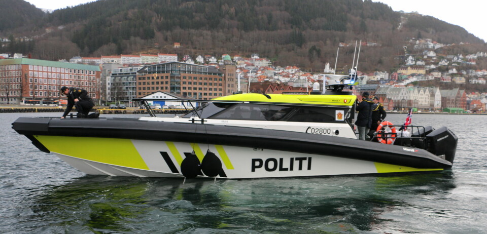 Vest Politidistrikts nye båt har en topp fart på over 50 knop