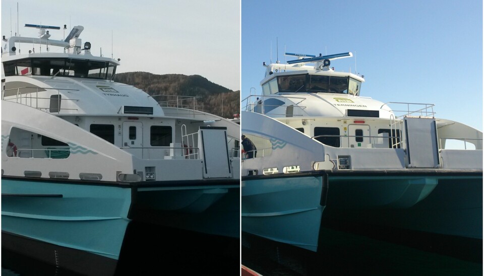 Hurtigbåtene «Tyrhaug» og «Terningen» skal bygges om til helektrisk drift